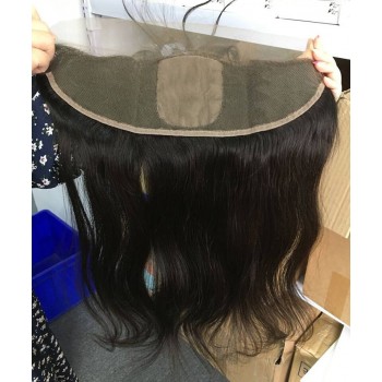 Straight Silk Base 13x6 Lace Frontal Closure With Baby Hair