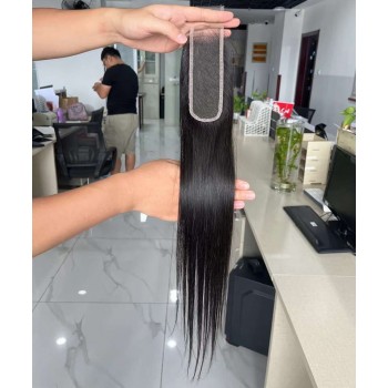 Straight Human Hair 2X6 Lace Closure 8-20 Inches