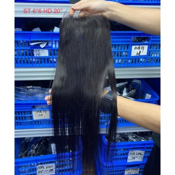 Straight 6x6 Hd Lace Closure Human Hair Pre Plucked