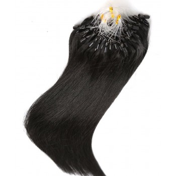 Straight Wave Micro Links Human Hair Extensions 8-30 Inches