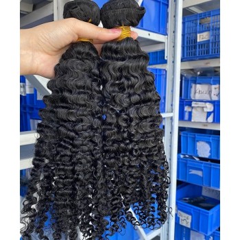 Mongolian 3B 3C Kinky Curly Virgin Hair Bundle Deal 8-32 Inches