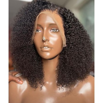 HD Lace 13x4 Front 3B3C Kinky Curly Wigs Pre Plucked 200% Density