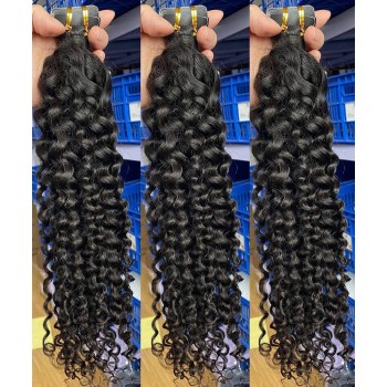 Kinky Curly Tape Human Hair Extensions 8-30 Inches For Sale
