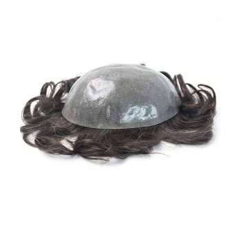 1B/10 Gray Color Thin Skin Toupee For Men 8X10