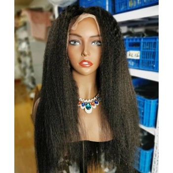Kinky Straight Lace Front Wigs For Black Women For Sale