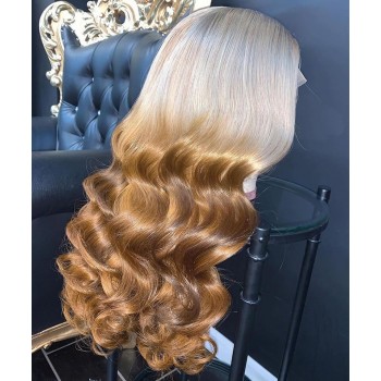 Two Tone Ombre Color Body Wave Wigs 150% Density