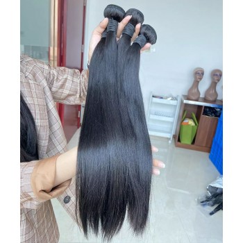 Quality Bohemian Straight Human Hair Weave Bundle For Women