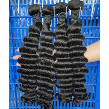 Good Deep Wave European Human Hair Weaves Bundles