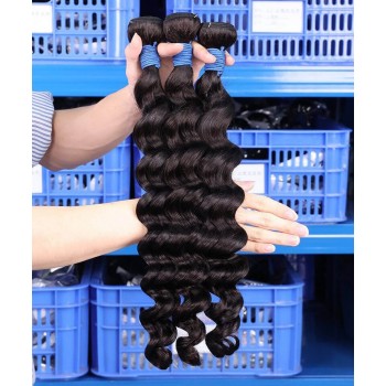 Loose Wave Russian Virgin Hair Weave Bundles For Sale