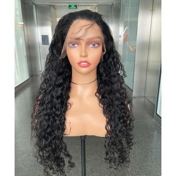 Water Wave 360 Lace Frontal Human Hair Wigs Black Women
