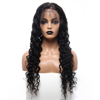 150% Density Water Wave Full Lace Human Hair Wigs For Sale