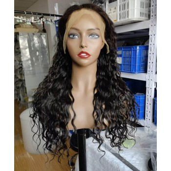 130% Denisty Fake Scalp Water Wave 13x6 Lace Front Wigs