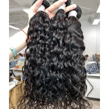 Water Wave Indian Virgin Hair Bundles Human Hair