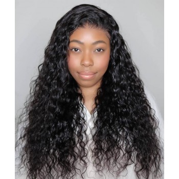 Water Wave Headband Wigs 150% Density 10-30 Inches Human Hair