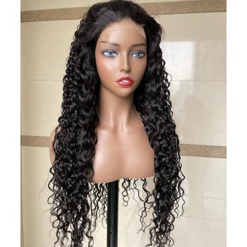 Water Wave 13x6 Lace Front Wigs For Black Women For Sale