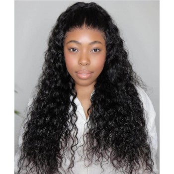 Water Wave 2x6 HD Lace Closure Human Hair Wigs Glueless 130% Density