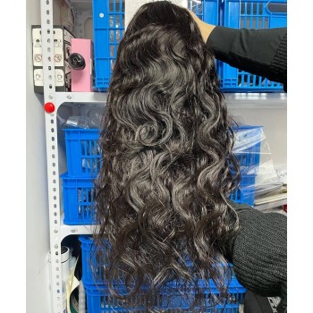 Water Wave Human Hair T Part 13x4 Lace Front Wigs Pre Plucked 150% Density