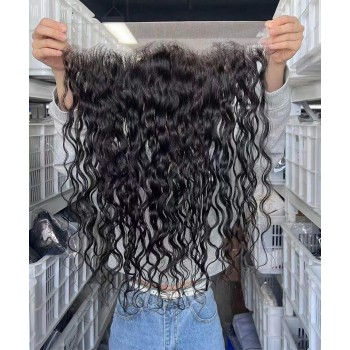 Water Wave 13x6 Ear To Ear Lace Frontal Closure Pre Plucked