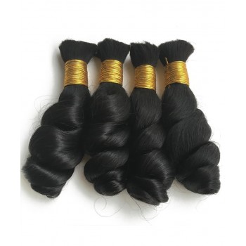 Loose Wavy Human Braiding Hair Bulk No Attachment