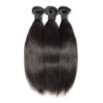 Peruvian Yaki Straight Human Hair Weave Bundle