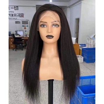 13x6 HD Lace Front Light Yaki Wigs 130% Density HD Lace Human Hair Wigs