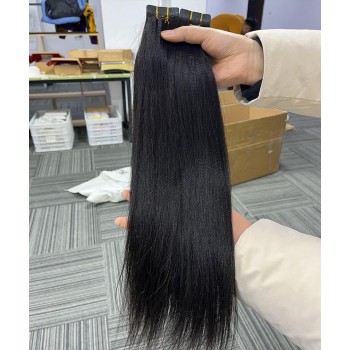 Yaki Straight Tape Human Hair Extensions 8-30 Inches For Sale