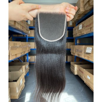 Yaki Straight 6x6 Lace Closure Human Hair For Women