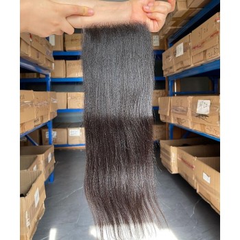 Silk Base Lace Closure Light Yaki Straight Cheap Prices