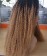 1B/27 Ombre Color Afro Kinky Curly 13X4 Lace Wigs 