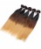 Ombre Three Tone Color Brazilian Straight Human Virgin Hair 