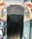 Straight 360 Lace Frontal Closure Human Hair Pre Plucked  