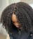 3B 3C Kinky Curly T Part Lace Wigs For Black Women 