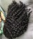 3B 3C Kinky Curly Human Hair Wigs With Headband