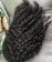 3B 3C Kinky Curly Human Hair Wigs With Headband