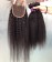 Kinky Straight Human Hair Bundles With 5X5 Lace Closure