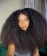 Afro Kinky Curly 6X6 Lace Closure Wigs Glueless HD Lace Closure Wigs