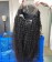 200% Density Afro Kinky Curly 13x4 Transparent Lace Frontal Wigs For Women