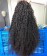 200% Density Afro Kinky Curly 13x4 Transparent Lace Frontal Wigs For Women