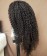 200% High Density Afro Kinky Curly Transparent Lace Front Wig
