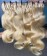 613 Blonde Color Body Wave Clip in Human Hair Extensions 