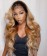 Ombre 1B/27 Colored 13X4 Lace Human Hair Wigs Body Wave