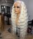 #60 Color Loose Wave Transparent Lace Front Wigs For Sale 