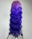 Purple Colored 13x4 Transparent Lace Wigs Body Wave