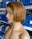 Brown Color Pixie Human Hair Lace Wigs Pre Plucked 