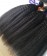 Kinky Straight Human Hair Bundles With 5X5 Lace Closure