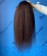 Kinky Straight Half Wig Human Hair For Women 10-30 Inches None Lace