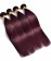 Dark 99J Color Straight Brazilian Virgin Hair 3 Pcs