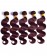 Dark 99J Color Body Wave Brazilian Virgin Hair 3 Pcs 