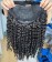 Kinky Curly Human Hair Half Wigs With Breathable Feeling Cap 150% Density