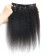 Kinky Straight Pu Clip In Human Hair Extensions